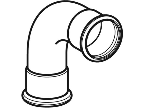 Geberit 60104, 90°, 47 mm, 26 mm