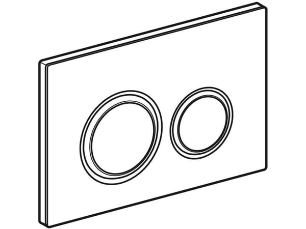 Geberit Sigma 21 betjeningsplade i skifer/krom