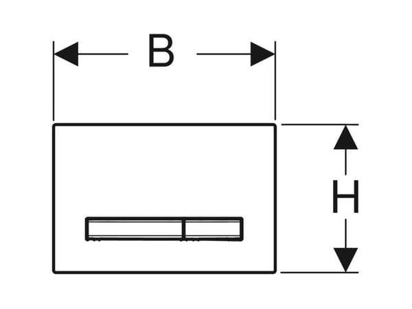 Geberit 115.672.11.2, Skylleplate, Hvit, Geberit, 246 mm, 13 mm, 164 mm