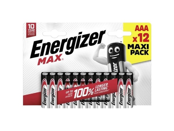 Energizer AAA paristo Max Alkalinen mangaani 1,5 V 12 kpl