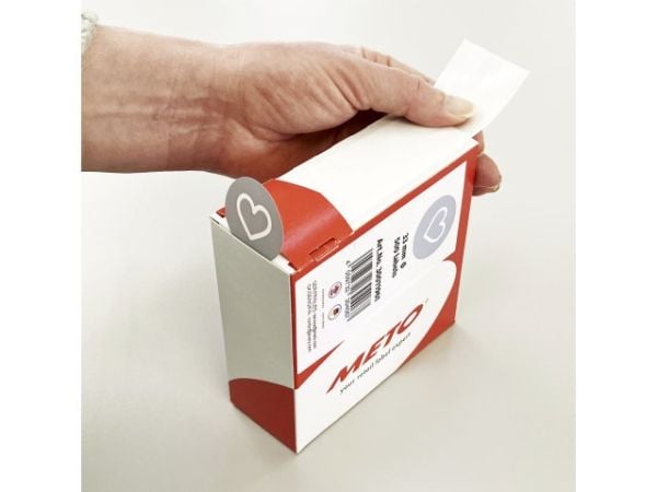MetoClosure forseglingsetiketter hjerte Ø33 mm