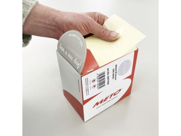 MetoSecure forseglingsetiketter „Have a nice day!“ Ø80 mm