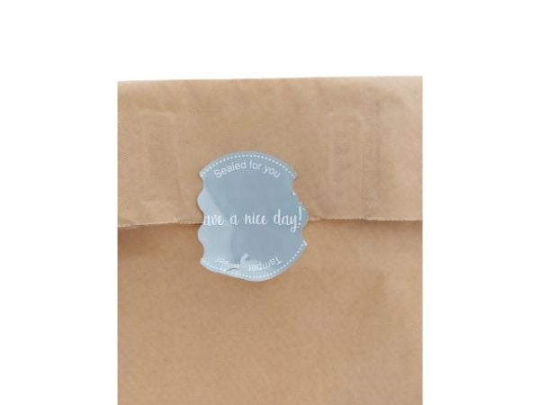 MetoSecure forseglingsetiketter „Have a nice day!“ Ø80 mm