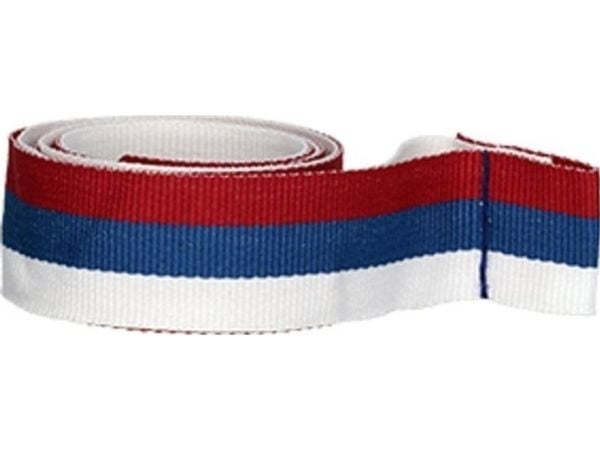 Victoria Sport Wstazka 20 mm - hvit-blå-rød