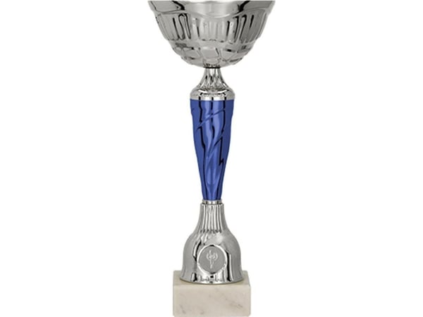 Victoria Sport pokal i metall sølv-blå