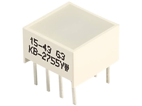 Kingbright KB-2755YW LED-søylediagram 4x gul (L x B x H) 9,94 x 9,94 x 6,12 mm