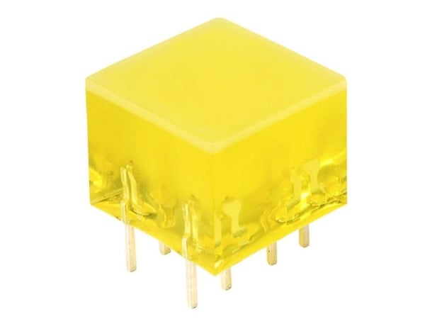 Kingbright L-875/4YDT LED søylediagram 4x gul (L x B x H) 10 x 10 x 8 mm
