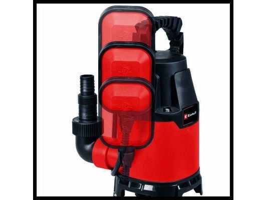 Einhell GC-DP 3325, Impulspumpe, 330 W, AC, 9500 l/t, Sort, Rød