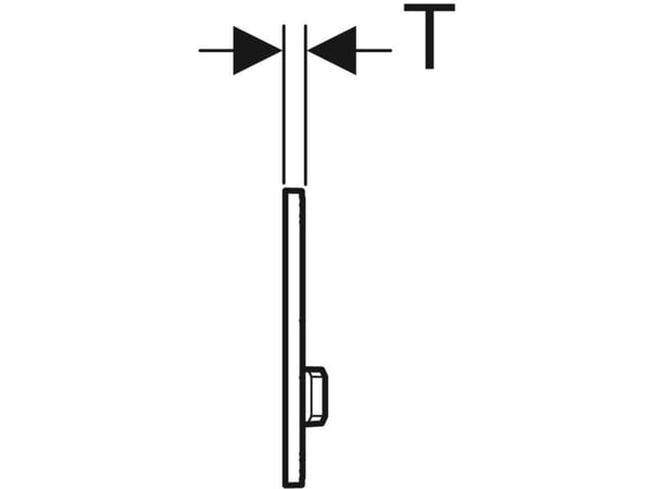 Geberit 115.672.DW.2, Skylleplate, Sort, Geberit, 246 mm, 13 mm, 164 mm
