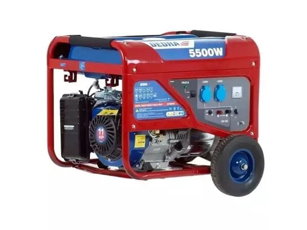 DEDRA DEGB6500K, 5000 W, 230 V, 25 l, Bensin, Manuell, 50000 Hz DEDRA DEGB6500K, 5000 W, 230 V, 25 l, Bensin, Manuell, 50000 Hz