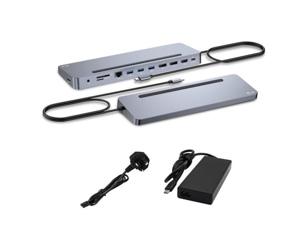 i-Tec 11-in-1 - Dokkingstasjon - for bærbar, bærbar - USB-C / USB4 / Thunderbolt 3 / Thunderbolt 4 - 11-slot - 2 x DP, HDMI - 1GbE - 100 watt