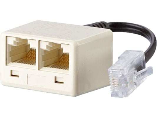 UAE - Nettverksadapter - RJ-45 (hunn) til RJ-45 (hann) - 10 cm - perlehvit