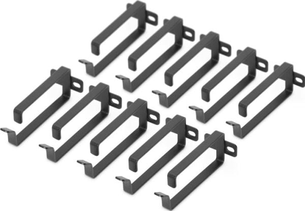 Digitus DN-19 ORG-2-SW, Kaapelinpidike, Teline, Musta