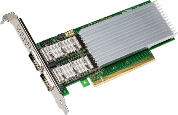 Intel Ethernet Network Adapter E810-CQDA2 - Nettverksadapter - PCIe 4.0 x16 lav profil - QSFP28 x 2