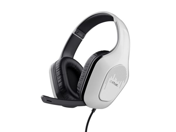 Trust GXT 415W Zirox - Hodesett - full størrelse - kablet - 3,5 mm jakk - hvit