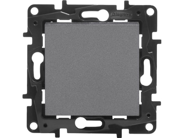Legrand Niloe Step strömbrytare 863407 stål