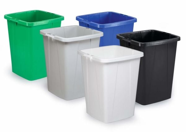 Affaldsspand Durable Durabin 90 ltr. grøn firkantet