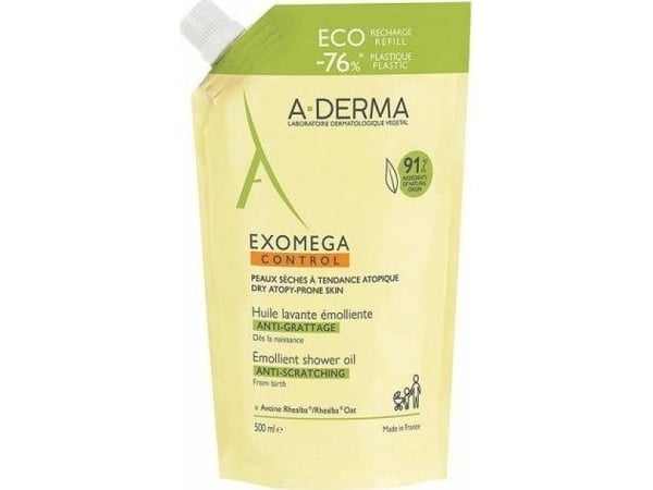 Aderma Exomega Eco Bath And Shower Oil Refill 500ml