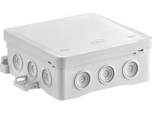 Company Simet S.A. Wall box 100x40x100mm with integrated cable gland, self-latching FASTBOX series, gray IP54 NS7 35349102