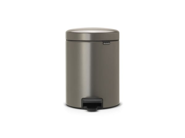 Brabantia newIcon - Søppelbøtte - flipp-lokk - 5 L - fotpedal - platina
