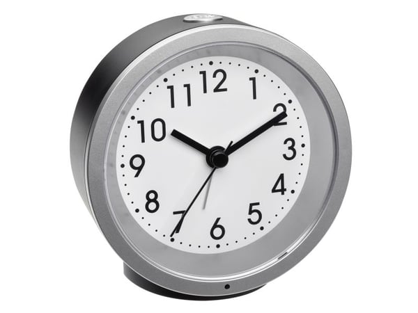 TFA Dostmann 60.1034.01 Quartz Alarm Clock Schwarz Alarmzeiten 1 (60.1034.01)