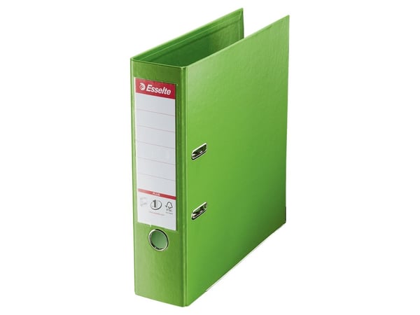 Esselte No.1 Power - Hevarmbuefil - bokryggbredde: 80 mm - for A4 Maxi - kapasitet: 550 ark - grønn