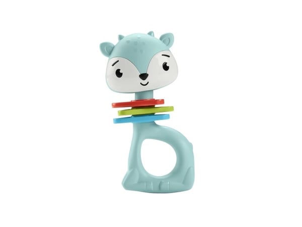 Fisher-Price Fisher-Pricen eläinaiheinen vauvanlelukokoelma, helistin, purulelu ja naksuva lelu vastasyntyneille, Poika/tyttö, 3 kuukautta, Tuottaa...