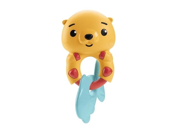 Fisher-Price Fisher-Pricen eläinaiheinen vauvanlelukokoelma, helistin, purulelu ja naksuva lelu vastasyntyneille, Poika/tyttö, 3 kuukautta, Tuottaa...