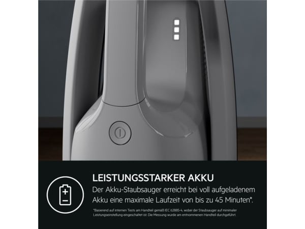 AEG AS52AB18UG, Pussiton, Harmaa, Muovi, Kuiva, 79 dB, 90 m²