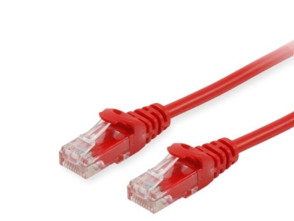 Equip 603022, 1 m, Cat6a, U/UTP (UTP), RJ-45, RJ-45, Rød