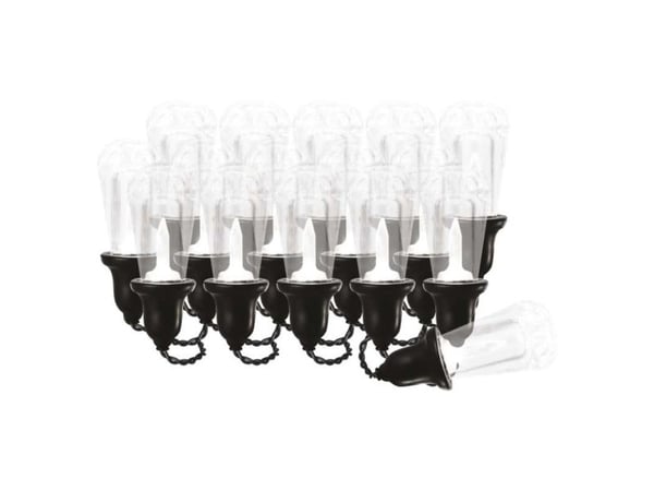 Emos DCPW04, 16 lamper, LED, Varm hvit, 10000 timer, Inne/Ute, Sort
