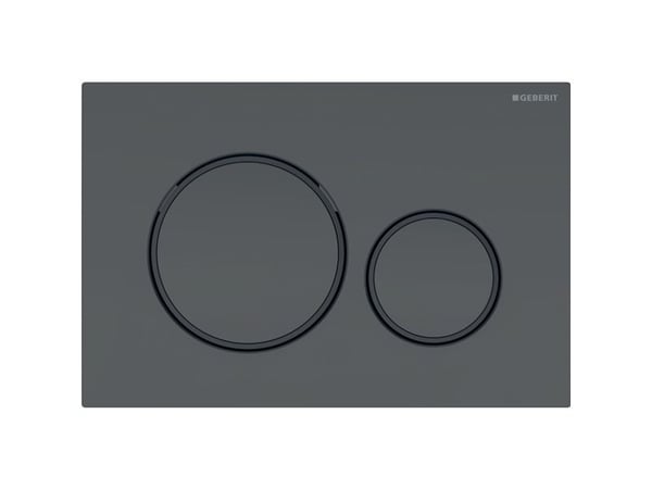 Geberit 115.882.16.1, Skylleplate, Sort, Rød, Geberit, 246 mm, 12 mm, 164 mm