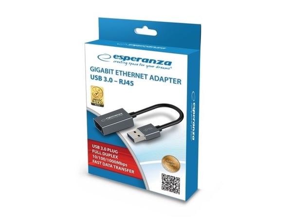 Esperanza ENA101 ETHERNET 1000 MBPS ADAPTER USB 3.0-RJ45