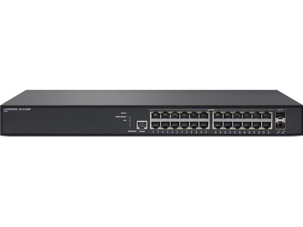LANCOM GS-3126XP - Switch - L3 Lite - Styrt - 24 x 10/100/1000 (PoE+) + 2 x 10 Gigabit SFP+ (opplenke) - rackmonterbar - PoE+ (185 W)