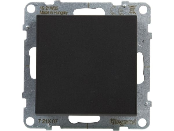 Legrand SUNO - Ristikytkin - 10 AX - 250 V~ - ruuviliittimet, musta - Legrand 721407 himp