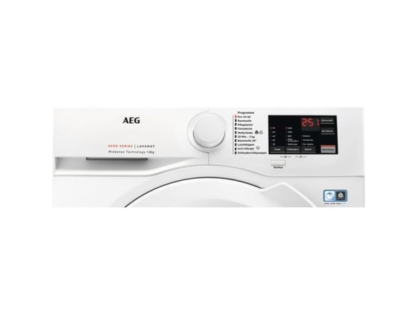 AEG LAVAMAT 6000 L6FBA51480 - Vaskemaskin - høyde: 85 cm - frontileggelse - 8 kg - 1400 rpm - hvit