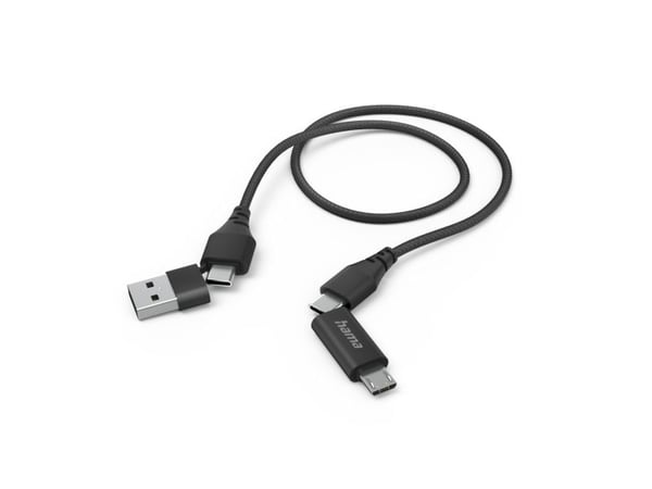 Hama 00201537, 1,5 m, USB A/USB C, USB C/Micro-USB B, USB 2.0, 480 Mbit/s, Lajittelu