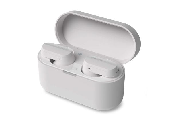 Philips TAT3508WT - True wireless-hodetelefoner med mikrofon - i øret - Bluetooth - aktiv støydemping - hvit