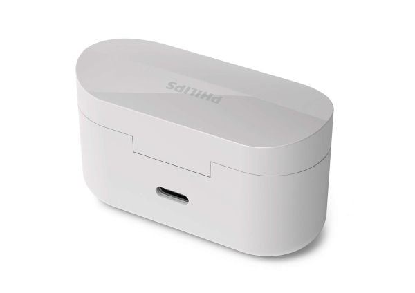 Philips TAT3508WT - True wireless-hodetelefoner med mikrofon - i øret - Bluetooth - aktiv støydemping - hvit
