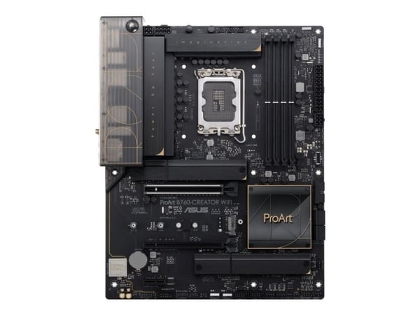 ASUS PROART B760-CREATOR WIFI - Emolevy - ATX - LGA1700-asennuspaikka - B760-piirisarja - USB-C 3.2 Gen2, USB 3.2 Gen 1, USB-C 3.2 Gen 2x2 - Gigabi...