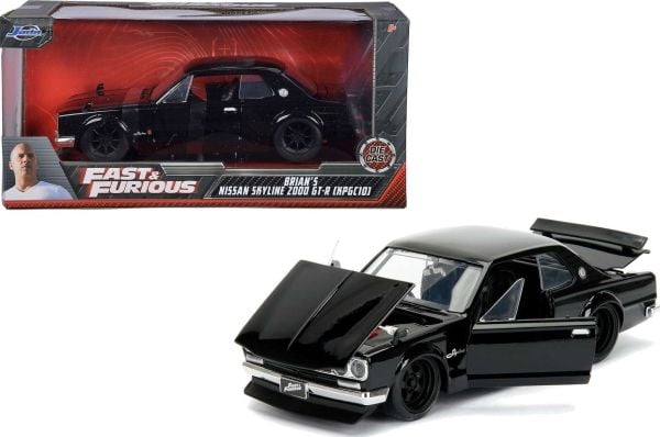 Jada Toys 253203004, Bybil, Montert på forhånd, 1:24, Nissan Skyline 2000 GT-R, Alle kjønn, Sort