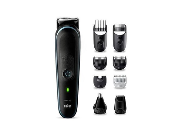 Braun MGK5411, svart, 1 mm, 2,1 cm, universal, skjegg, øre, ansikt, hode, nese, batteri
