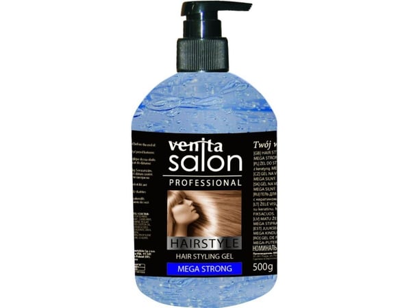 VENITA_Hair Styling Gel Mega Strong Hair Styling Gel 500g VENITA_Hair Styling Gel Mega Strong Hair Styling Gel 500g