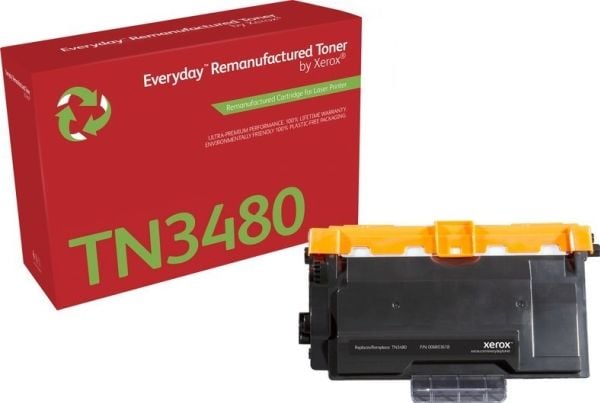 Xerox - Svart - kompatibel - tonerpatron (alternativ for: Brother TN3480) - for Brother HL-L5100, L5200, L6300, L6400, L6450, MFC-L5700, L6800, L69...