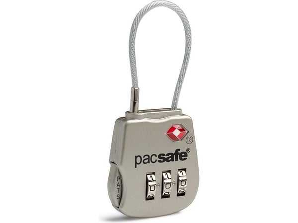 Pacsafe Prosafe 800, Hengelås til koffert, Zink, Sølv, 33 mm, 10 mm, 80 mm