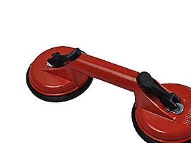 Sprehn glasløfter max. 100kg - m/glat overflade, alu 2 sugekop 4''