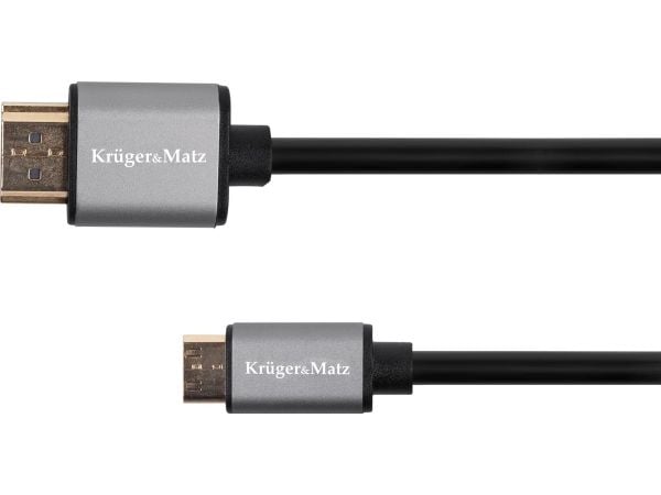 Kruger&amp;Matz HDMI Mini - HDMI-kaapeli 1.8m musta (KM1237)