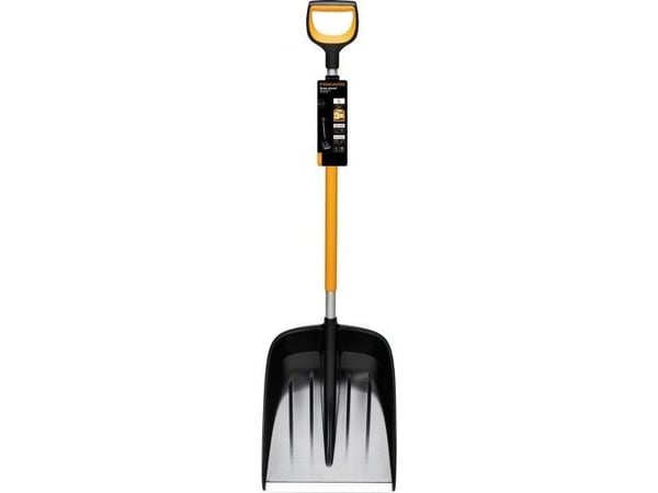 Fiskars 1057177, Snøskuffe, Metall, Sort, Oransje, Ergonomisk, 36,2 cm, 1,4 kg