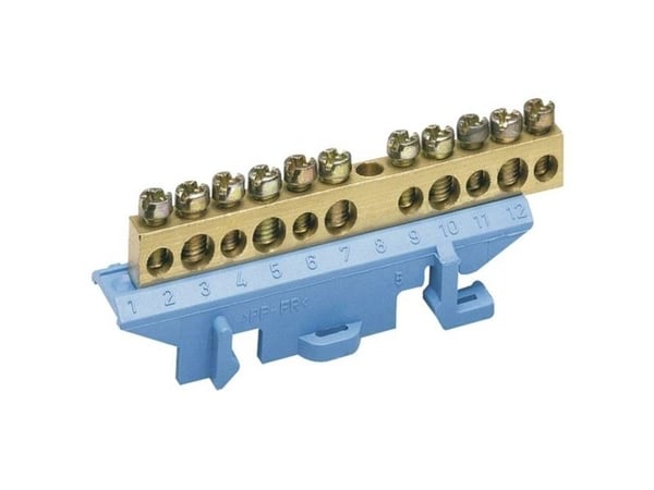 Hager KM11N, Blå, mässing, 5 mm