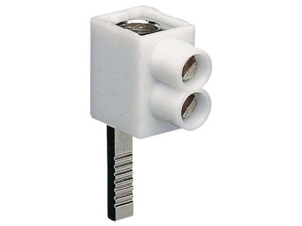 Hager KF81A, Piikkiliitin, Suora, Naaras, Valkoinen, 25 mm², 16 mm²